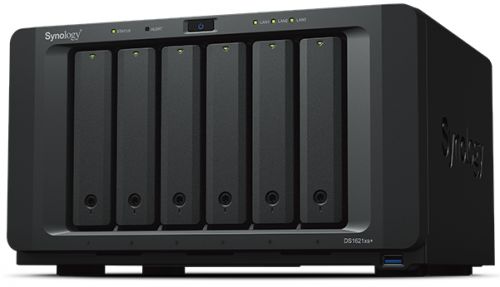 Сетевое хранилище Synology DS1621xs+ 6x3.5/2.5" HDD/SSD SATA (2xNVMe), RAID 0/1/5/6/10/JBOD, 2xGbLAN