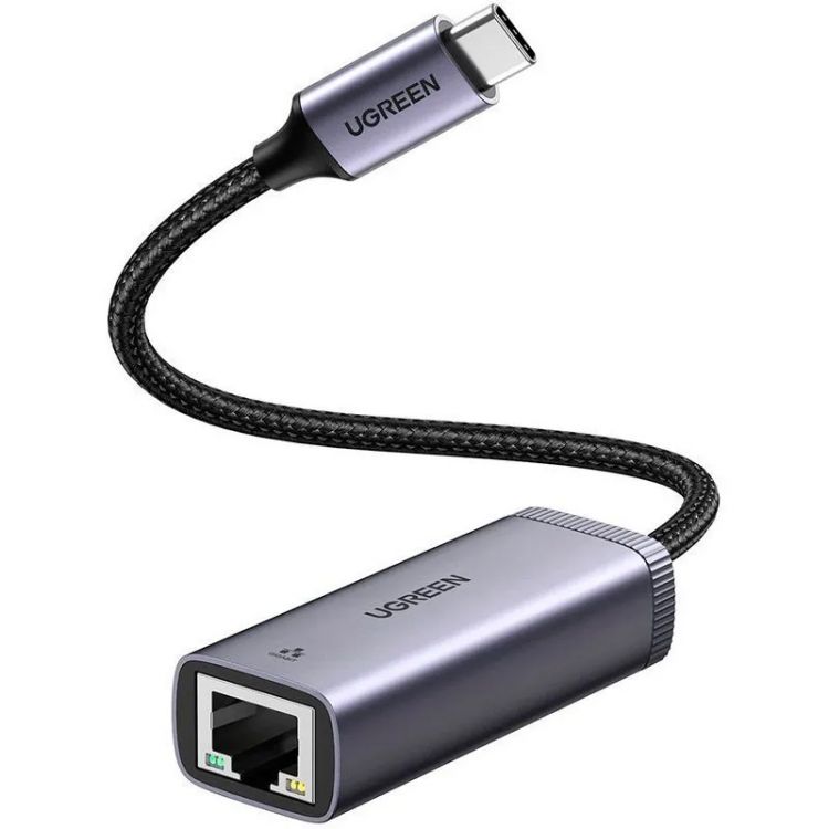 

Адаптер UGREEN CM483 40322_ USB-C Gigabit Ethernet, серый, CM483