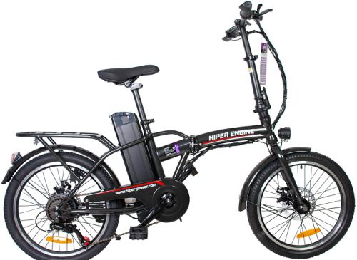 Велосипед HIPER Engine BF203 электрический, 20" колеса, 250 Вт, складной, стальная рама, графитовый