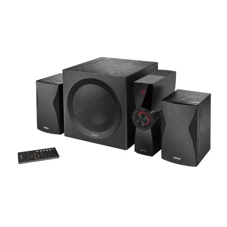 

Компьютерная акустика 2.1 Edifier CX7 Black 2 сат. + сабвуфер 45ВТ, 69W RMS, 45 Гц - 19 кГц;, беспроводной пульт ДУ, BT 5.0, PC, AUX, USB, SD-карта, CX7 Black