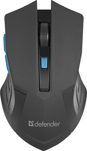 

Мышь Wireless Defender Accura MM-275 Black-Blue 800-1600dpi, 6 кнопок, Accura MM-275 Black-Blue