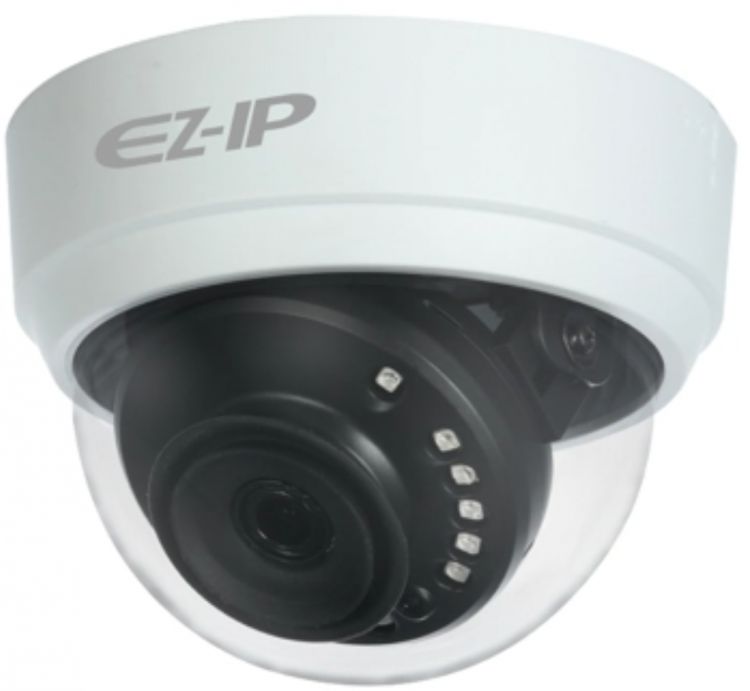 

Видеокамера EZ-IP EZ-HAC-D1A21P-0280B купольная, 1/2.7" 2Мп КМОП 25к/с при 1080P, 25к/с при 720P; 2.8мм фиксированный объектив, EZ-HAC-D1A21P-0280B