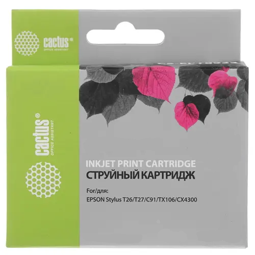 

Картридж Cactus CS-EPT0921 для Epson Stylus C91/ CX4300/ T26/ T27/ TX106/ TX109/ TX117/ TX119, черный, 7.4 мл, CS-EPT0921