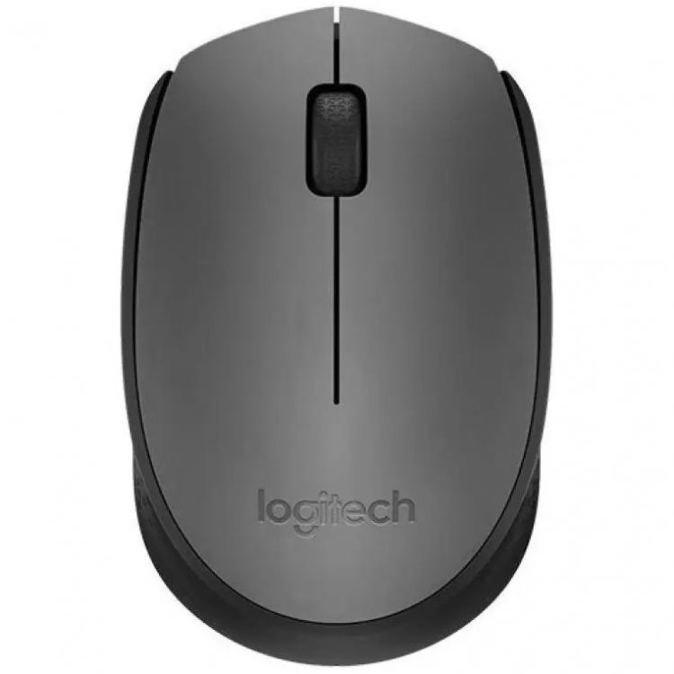 Мышь Wireless Logitech M170 Grey 910-004646 серая, оптическая, 1000dpi, 2.4 GHz/USB-ресивер