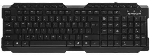 Клавиатура Crown CMK-158T CM000001685 USB, 123 клавиши-16 мультимедийных, кабель 1.8 м