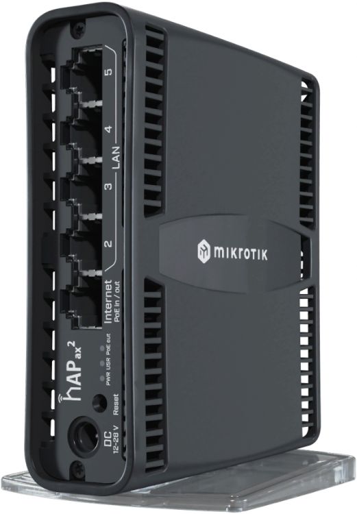 Маршрутизатор Mikrotik C52iG-5HaxD2HaxD-TC hAP ax2 WIFI6, 2.4+5Ghz, 5RJ45 1Gbit, 1POE цена и фото