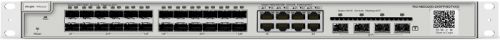 Коммутатор управляемый RUIJIE NETWORKS RG-NBS3200-24SFP/8GT4XS 24-Port SFP L2 Managed Switch, 24 SFP Slots, 8 Gigabit RJ45 Combo Ports, 4*10G SFP+ Slo ecs4510 28t edge core 24 x ge 2 x 10g sfp ports 1 x expansion slot for dual 10g sfp ports l2 stackable switch w 1 x rj45 console port 1 x