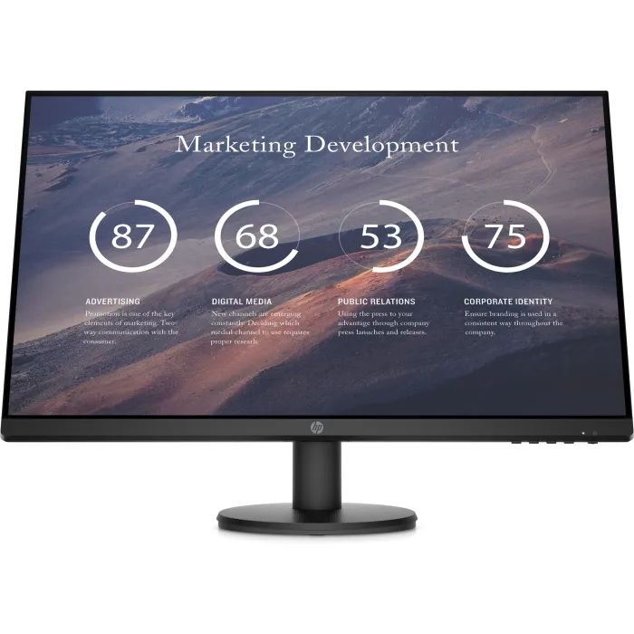 

Монитор 27" HP P27v G4 1920х1080, IPS, 16:9, 300 cd/m2, 1000:1, 5ms, 178°/178°, VGA, HDMI, P27v G4