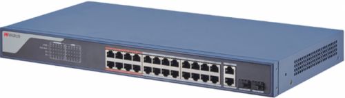 Коммутатор HiWatch SWT-1326P управляемый, 24*10/100M RJ45 PoE-порт, 2*1000M комбо-порт, 802.3af/at,