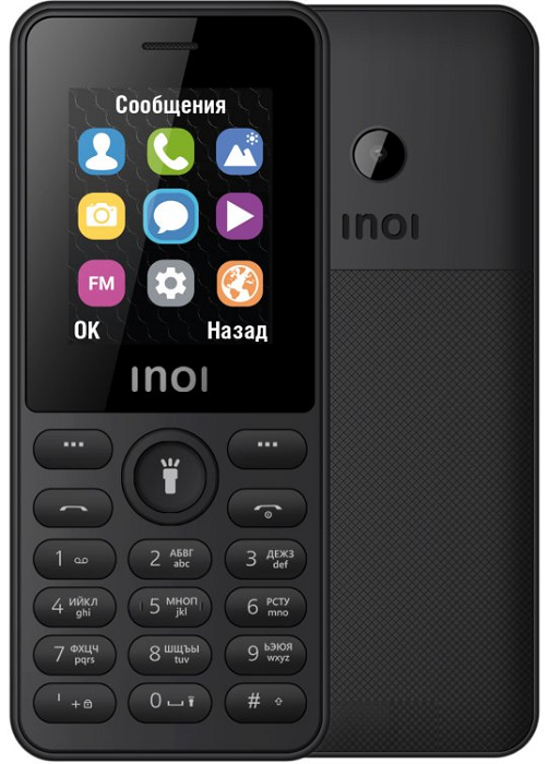 Мобильный телефон INOI 109 4660042757674 black телефон inoi 109 black