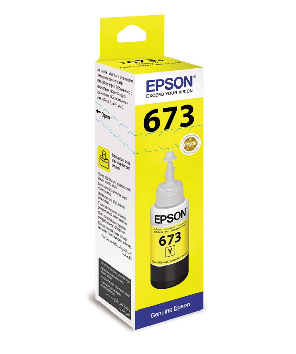 Чернила Epson C13T673498 673 EcoTank Ink yellow