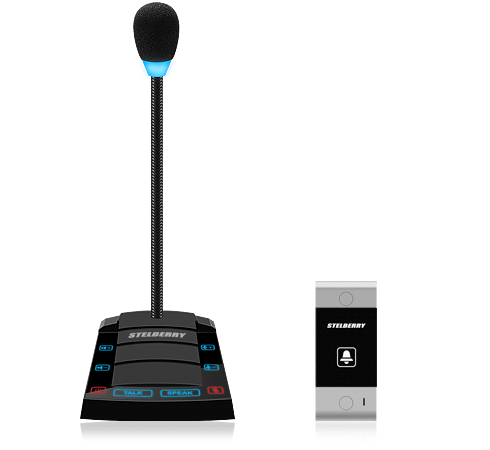 

Переговорное устройство Stelberry S-520 Цифровое дуплексное "клиент-кассир" с функцией громкого оповещения, с возможностью переключения на режим «Симп, S-520