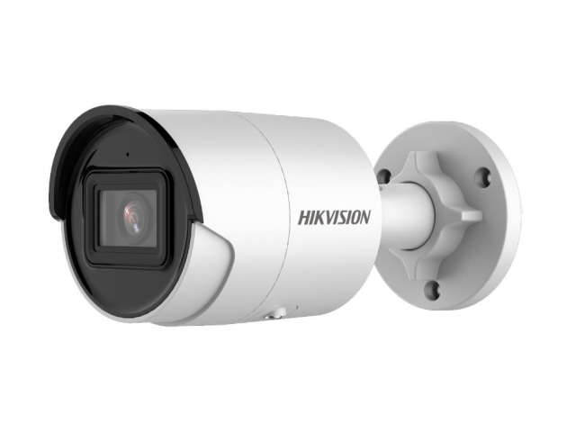 Видеокамера IP HIKVISION DS-2CD2043G2-IU(4mm) 4Мп уличная цилиндрическая с EXIR-подсветкой до 40м и технологией AcuSense; объектив 4мм