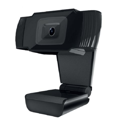 Веб-камера CBR CW 855HD black, 1Мп, USB 2.0, встроенный микрофон с шумоподавлением, фикс.фокус, креп