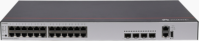 

Коммутатор Huawei 98011318 S5735-L24P4X-A1 (24*10/100/1000BASE-T ports, 4*10GE SFP+ ports, PoE+, AC power) + Basic Software, 98011318