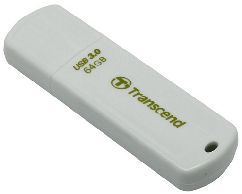 Накопитель USB 3.0 64GB Transcend JetFlash 730 TS64GJF730 белый