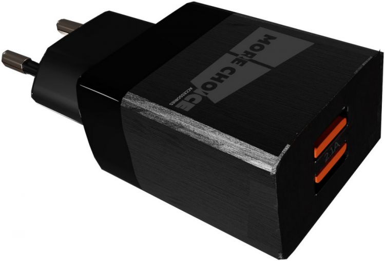 

Зарядное устройство сетевое More Choice NC24i 2*USB 2.1A для Lightning 8-pin Black, NC24i