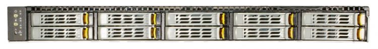 Сервер YADRO Филиал 1х4214R(2.4GHz 12C 16.5MB 100W)/1x32GB 2933MHz/10xSFF/480GB M.2 SATA SSD/SW RAID/2x1GbE/2x800W/Rails/3Y 9x5