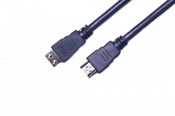 Кабель HDMI Wize CP-HM-HM-15M 15 м, v.2.0, K-Lock, soft cable, 19M/19M, Ethernet, позол.разъемы, экран, темно-серый, пакет