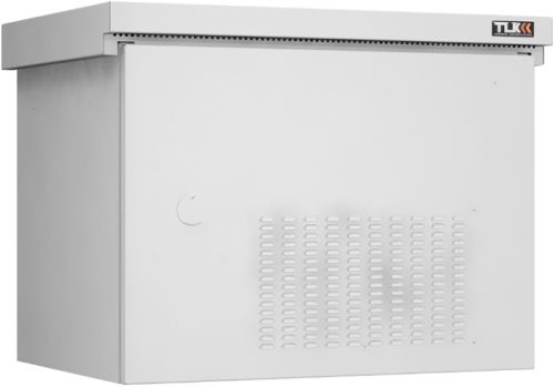 Шкаф настенный 19", 9U TLK TWK-098256-M-GY климатический, Lite, IP55, Ш821хВ615хГ566 мм, цвет серый,