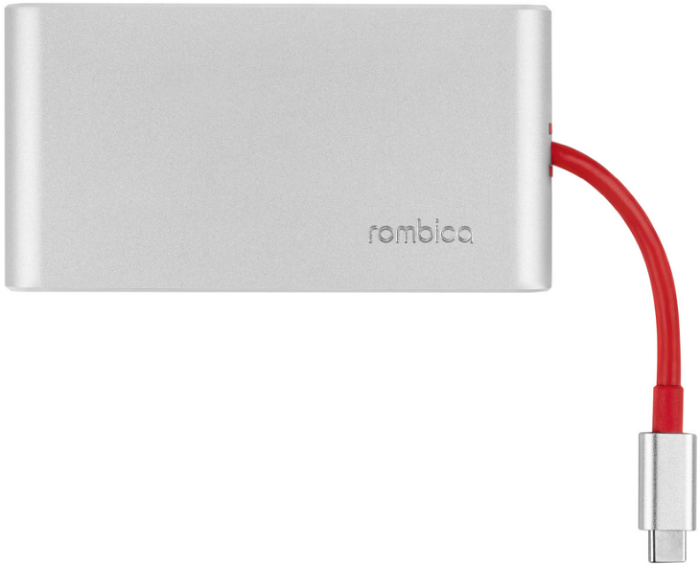 

Концентратор Rombica Hermes Red TC-00253 3*USB 3.0, USB Type-C, SD, microSD, HDMI, RJ-45, Hermes Red