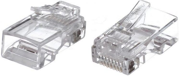 

Коннектор VCOM VNA2200-1/20 RJ-45 (8P8C) для UTP кабеля 5 кат (20 шт), VNA2200-1/20