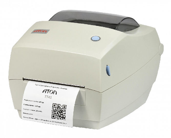 Принтер термотрансферный АТОЛ ТТ41 203dpi, USB, ширина печати 108 мм, скорость 102 мм/с
