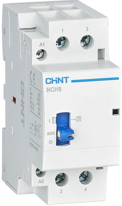 

Контактор модульный CHINT 257409 NCH8-20M/20, AC, 220-240в 50/60Гц, ручное, управление (R), 257409