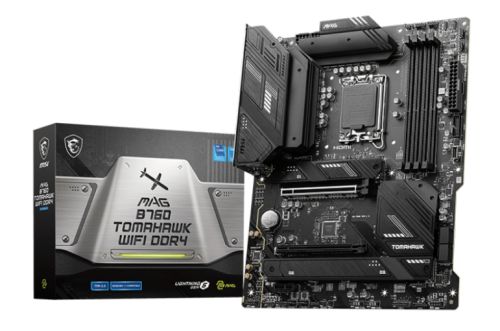 Материнская плата ATX MSI MAG B760 TOMAHAWK WIFI DDR4 (LGA1700, B760, 4*DDR4 (5333), 4*SATA 6G RAID,