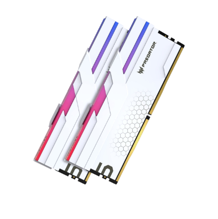 

Модуль памяти DDR5 32GB (2*16GB) Acer BL.9BWWR.390 Predator Hermes RGB PC5-51200 6400MHz CL32 1.4V with fan white, BL.9BWWR.390