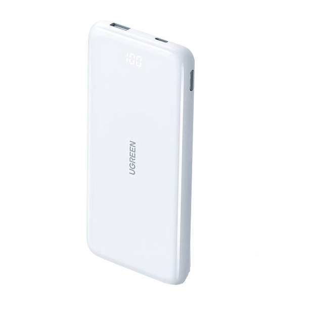 

Аккумулятор внешний UGREEN PB200 80700_ 10000mAh Ultra Slim 20W, белый, PB200