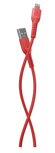 Кабель интерфейсный More Choice K16i USB 2.0A для Lightning 8-pin TPE 1м Red, цвет красный