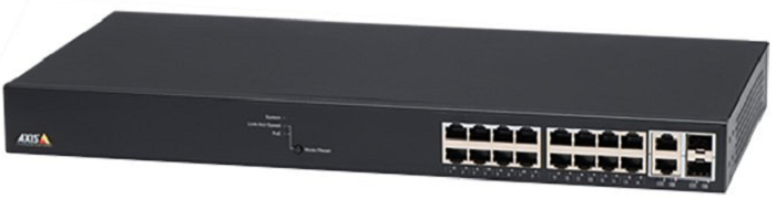 Коммутатор Axis T8516 PoE+ NETWORK SWITCH 5801-692 управляемый гигабитный коммутатор PoE+. 2 SFP/RJ45 uplink порта и 16 PoE+ портов с общей мощностью