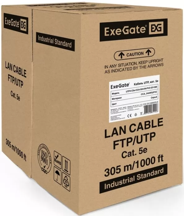 Exegate UTP4-C5e-CCA-S24-IN-PVC-GY-305