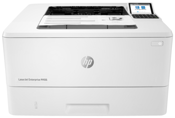 Принтер лазерный черно-белый HP LaserJet Enterprise M406dn A4, 1200x1200 dpi, ч/б - 40 стр/мин (A4), Ethernet (RJ-45), USB 2.0