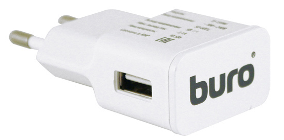 Зарядное устройство сетевое Buro TJ-159W белый 2.1A зарядное устройство сетевое buro tj 164b черный 1a