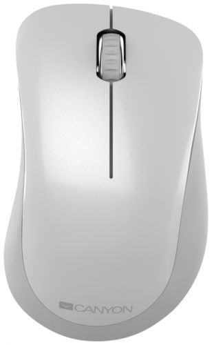 Мышь Wireless Canyon Pixart MW-11 CNE-CMSW11PW 3 buttons, DPI 1200, AAA*2pcs, pearl white grey