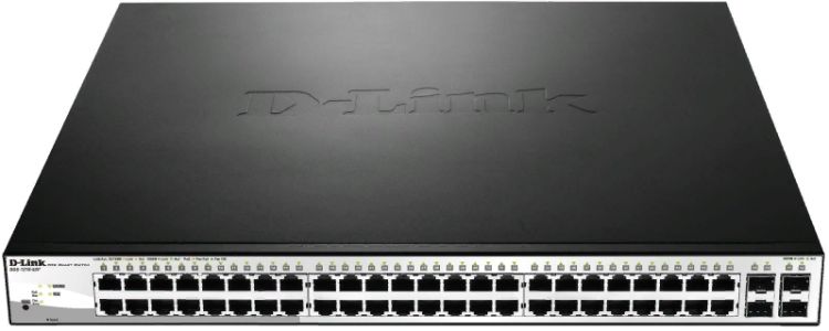 

Коммутатор PoE D-link DGS-1210-52MP/F3A WebSmartPro, 48x10/100/1000Mbp PoE (370 Вт), 4xSFP, 19'', DGS-1210-52MP/F3A