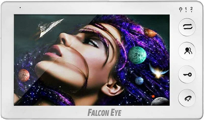 

Видеодомофон Falcon Eye Cosmo HD дисплей 7" TFT (1024x600); механические кнопки; подключение до 2-х вызывных панелей и до 2-х видеокамер (разрешение д, Cosmo HD