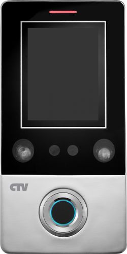 Контроллер-считыватель CTV CTV-F10 EM для считывания биометрических данных (распознавание лица/отпечатков пальцев) и кодов бесконтактных идентификатор