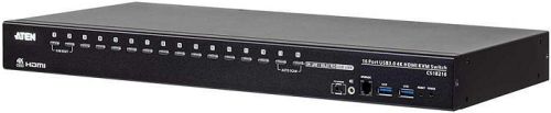 Переключатель KVM Aten CS18216-AT-G Switch, KVM+Audio+USB 3.1 Gen1, 1>16 блоков/портов/port USB, ком