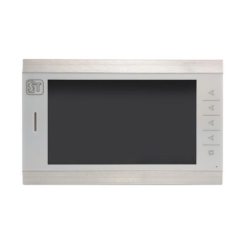 Монитор Space Technology ST-M201/10 (S/SD) БЕЛЫЙ видеодомофона, 10” TFT LCD, цветной, 1024*600, CVBS