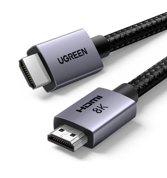 

Кабель HDMI UGREEN HD171 25908 2.1 Male To Male 8K. Длина: 1м. Цвет: серый, HD171