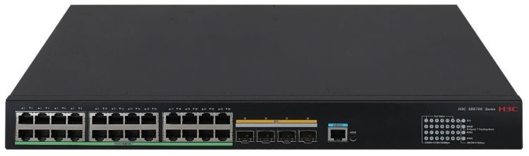 Коммутатор H3C LS-5570S-28S-EI L3 Switch 24*10/100/1000BASE-T Ports and 4*SFP+ Ports w/o PSU full gigabit 5 ports non industrial ethernet switch with 5 rj45 ports