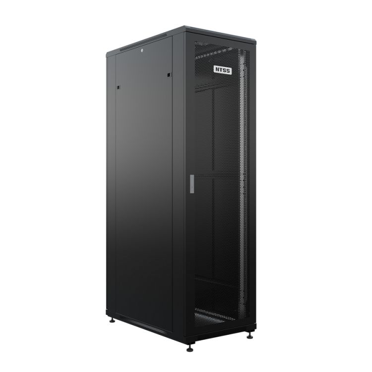 

Шкаф напольный NTSS R 42U 600х1200мм, 4 профиля 19", двери перфорированная и перфорированная двухстворчатая, черный RAL 9005 (NTSS-R42U60120PD/PDD-BL), R