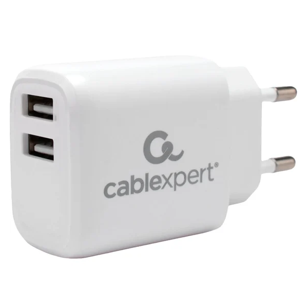 

Зарядное устройство сетевое Cablexpert MP3A-PC-58 Зарядное устройство Cablexpert 10.5Вт, 2.1А, 2хUSB, белый, пакет, MP3A-PC-58