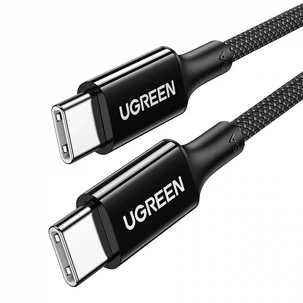 Кабель UGREEN US557 15277_ USB-C to USB-C PD Fast Charging Date Cable. Длина: 2м. Цвет: черный apple watch magnetic fast charger to usb c cable 1m