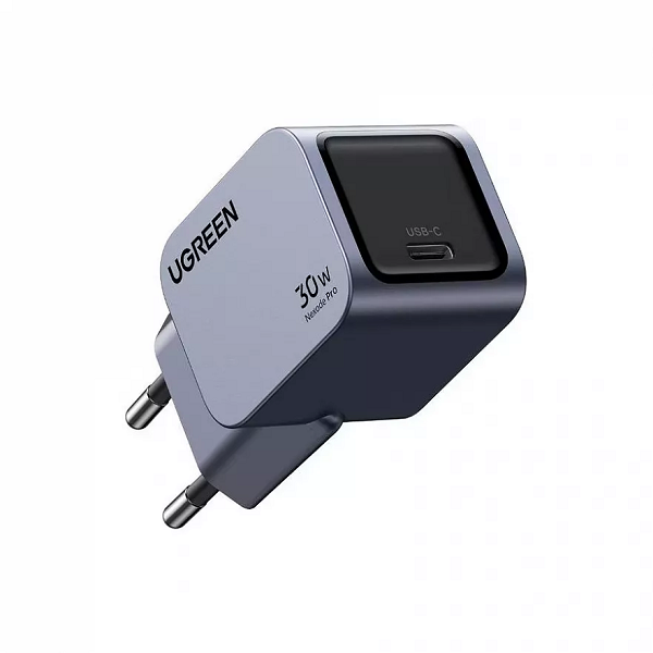 

Зарядное устройство сетевое UGREEN X703 35006_ Nexode Pro 30W PD GaN Tech Charger EU. Цвет: серый, X703