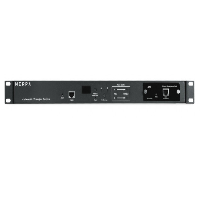 

Блок распределения питания Nerpa NA8131 «Nerpa PU» IRON ATS Monitored (Outlet Level), EC, 1U, single phase, input 2 х IEC320 C20 inlet outputs 8 x IEC, NA8131