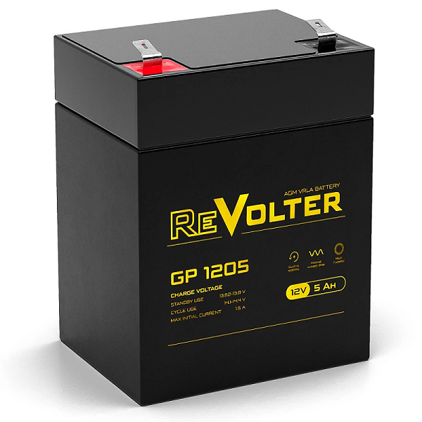 

Батарея ReVolter GP 1205 12 V, 5Ah, GP 1205